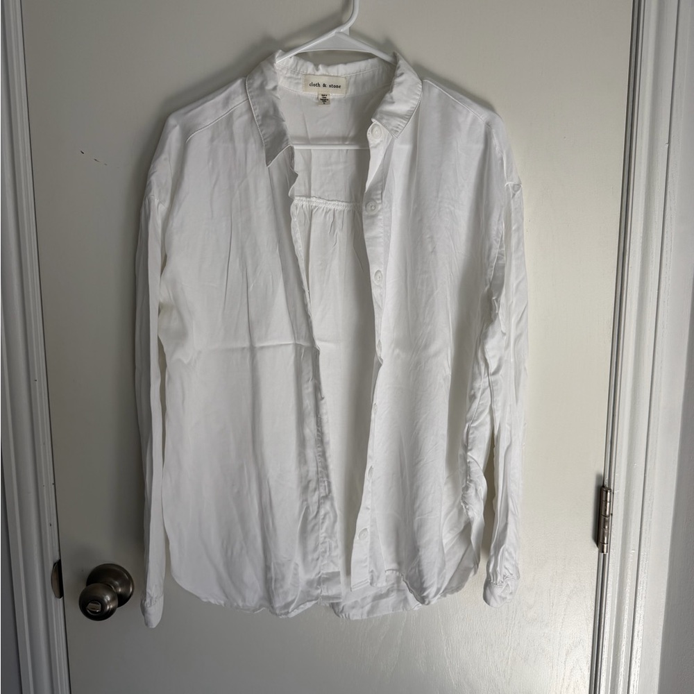 Cloth & Stone White Button Down Shirt